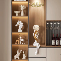 Maison Couture - Tượng Nữ Thần Moonlight Luna Angel Divine Figurine 59Cm-CẬU HAI HOME DECOR