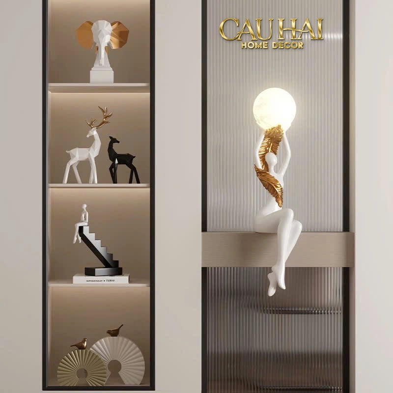 Maison Couture - Tượng Nữ Thần Moonlight Luna Angel Divine Figurine 59Cm-CẬU HAI HOME DECOR