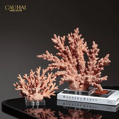Maison Couture - Tượng San Hô Vương Miện Couronne Ashen Terra Cristalleries Coral Sculptures 34x12x30-CẬU HAI HOME DECOR