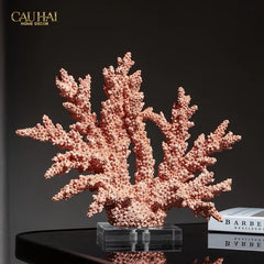 Maison Couture - Tượng San Hô Vương Miện Couronne Ashen Terra Cristalleries Coral Sculptures 34x12x30-CẬU HAI HOME DECOR
