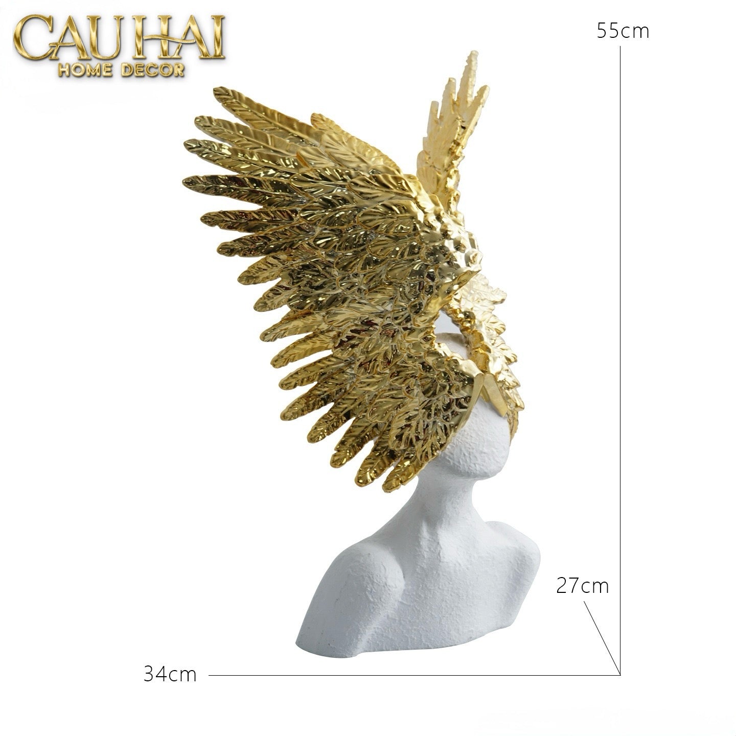 Maison Couture - Tượng Thiên Thần Angel Wings - Raphael H50-CẬU HAI HOME DECOR