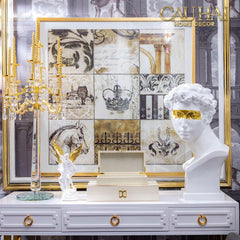 Maison Couture - Tượng Thiên Thần Dát Vàng Gilded Drapery Archangel Sculptures 31x23x86cm-TƯỢNG TRANG TRÍ-CẬU HAI HOME DECOR