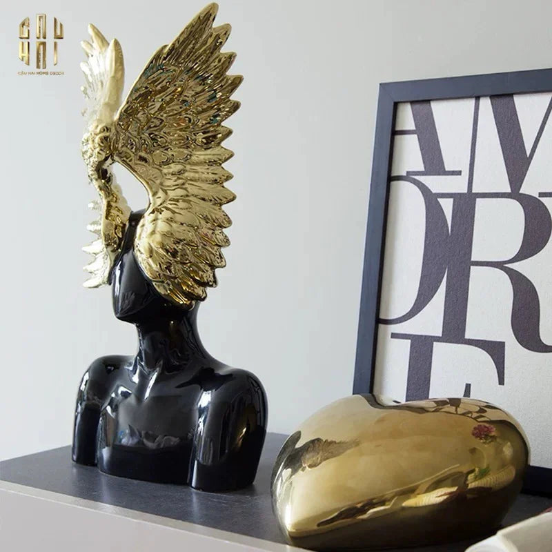 Maison Couture - Tượng Thiên Thần - Shadow And Glory Angel-CẬU HAI HOME DECOR