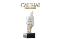 Maison Couture – Tượng Trang Trí Đầu Ngựa Tête de Cheval Atelier Harness Équestre Blanc H28-CẬU HAI HOME DECOR