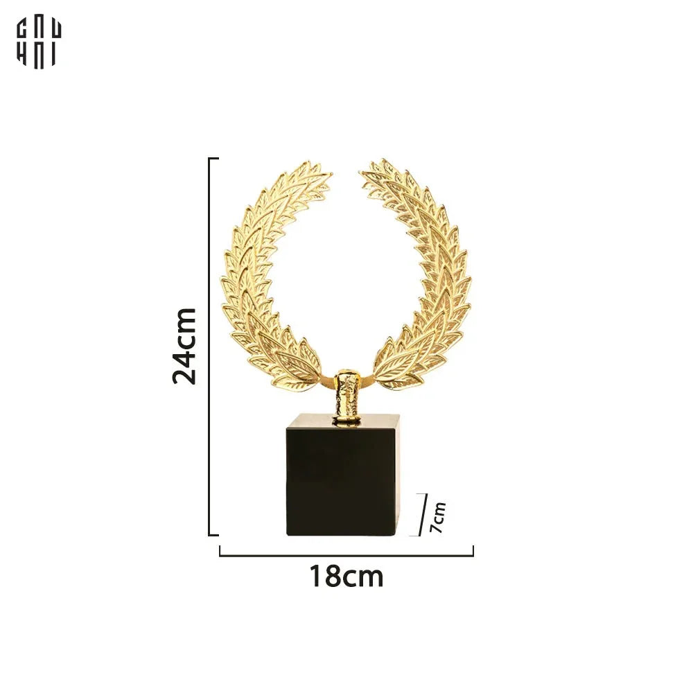 Maison Couture - Tượng Vòng Nguyệt Quế Bằng Đồng - The Glory Laurel Crown 18x24-CẬU HAI HOME DECOR