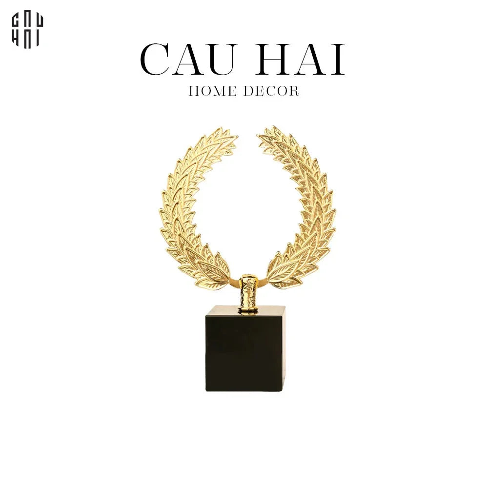 Maison Couture - Tượng Vòng Nguyệt Quế Bằng Đồng - The Glory Laurel Crown 18x24-CẬU HAI HOME DECOR