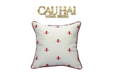 Maison Couture - Vỏ Gối Da Fuchsia Sparkle Bee L’Abeille 45-VỎ GỐI-CẬU HAI HOME DECOR