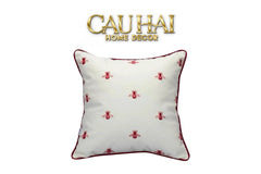 Maison Couture - Vỏ Gối Da Fuchsia Sparkle Bee L’Abeille 45-CẬU HAI HOME DECOR