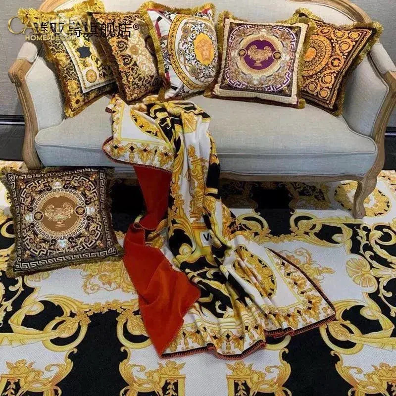 Maison Couture - Vỏ Gối Nhung Chenille V Class Medusa . La Coupe Des Dieux - Prestige Gala 45-CẬU HAI HOME DECOR