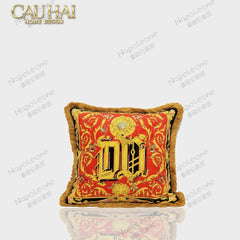 Maison Couture - Vỏ Gối V Class I ♡ Baroque Acanthus Medusa Monogram Cushion 45 Royal Blue-VỎ GỐI SOFA-CẬU HAI HOME DECOR
