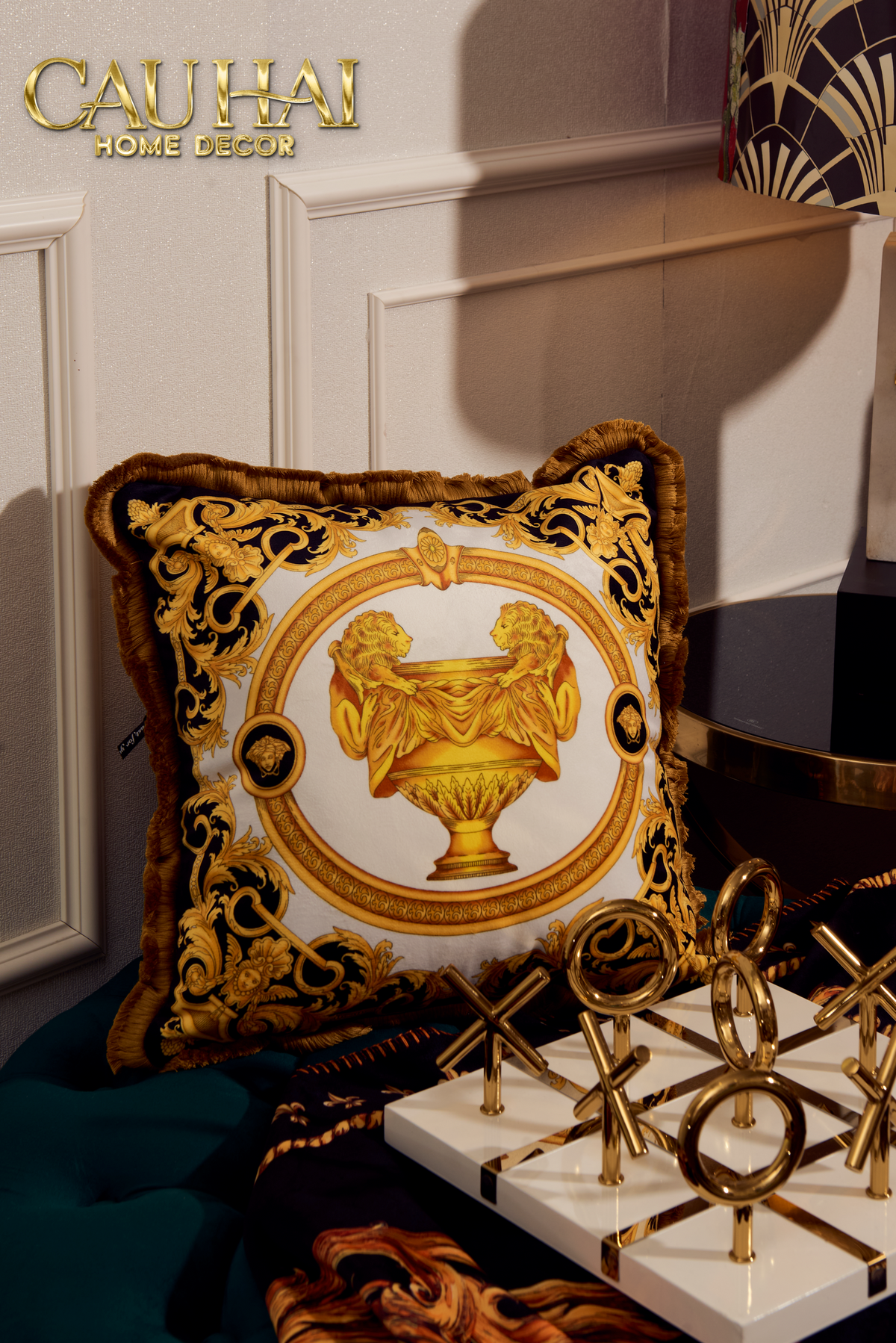 Maison Couture - Vỏ Gối V Class La Coupe Des Dieux Grand Cushion 50-VỎ GỐI SOFA-CẬU HAI HOME DECOR
