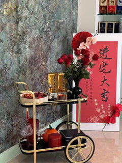 Maison Couture - Xe Đẩy Quầy Bar / Bar Cart Hemingway Trolley - Black Mirror 54x87x85-CẬU HAI HOME DECOR