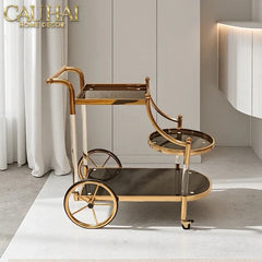 Maison Couture - Xe Đẩy Quầy Bar Grand Marquis Lusso Bar Cart Trolley 40x90x90-CẬU HAI HOME DECOR