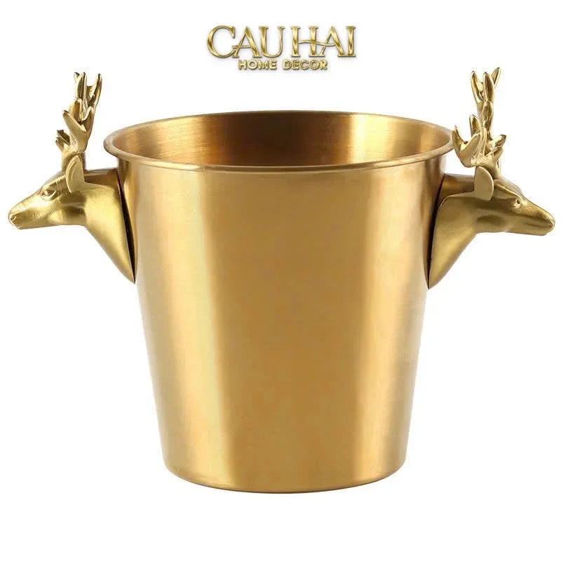 Maison Couture - Xô Đá Alexander Prime Brasson Antler Ice Bucket-CẬU HAI HOME DECOR