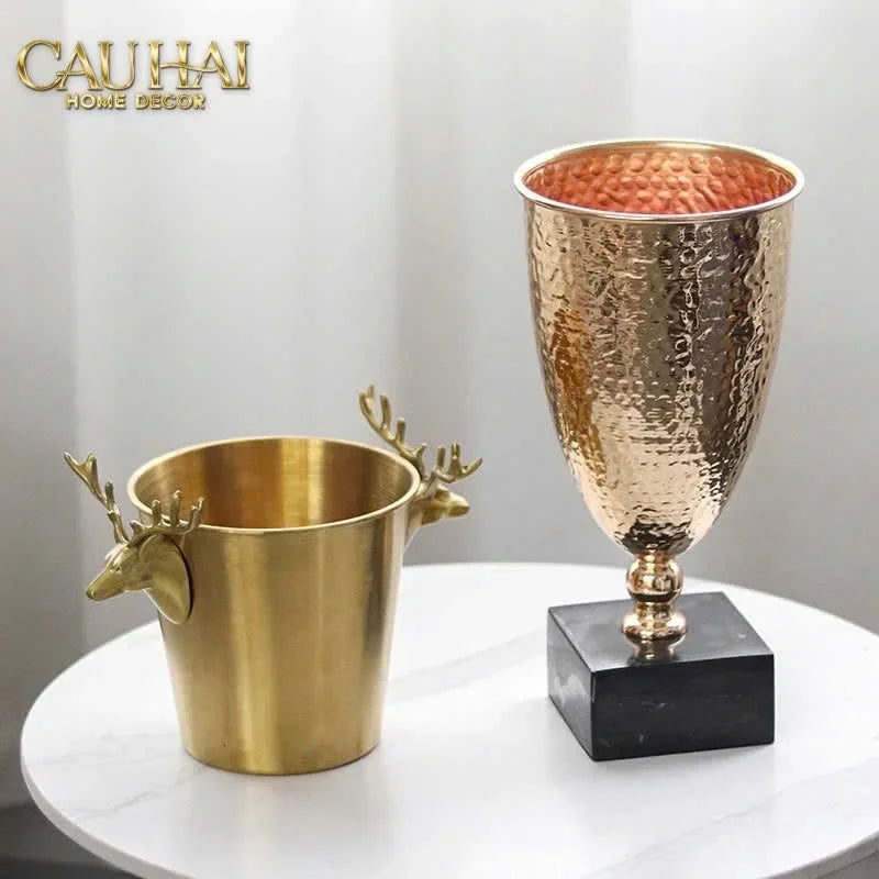 Maison Couture - Xô Đá Alexander Prime Brasson Antler Ice Bucket-CẬU HAI HOME DECOR