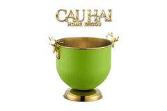 Maison Couture - Xô Đá Avocado Golden Elk Ice Bucket 2L 17x21-CẬU HAI HOME DECOR