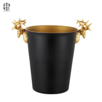 Maison Couture - Xô Đá Màu Đen Golden Elk Ice Bucket Noir Gold 5L-CẬU HAI HOME DECOR