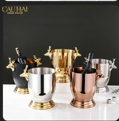 Maison Couture - Xô Đá Phiên Bản Allure - Malta Cheval Équestre Ice Bucket - Noire Gold 6L 18x24-CẬU HAI HOME DECOR