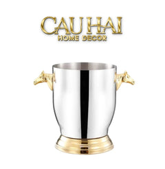 Maison Couture - Xô Đá Phiên Bản Allure - Malta Cheval Équestre Ice Bucket - Noire Gold 6L 18x24-CẬU HAI HOME DECOR