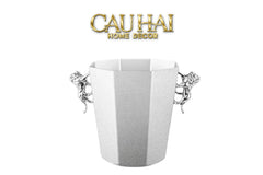 Maison Couture - Xô Đá Sư Tử Bằng Đồng - Brasson Lion Sauvage Ice Bucket 14x18.5x21 4.5L-CẬU HAI HOME DECOR