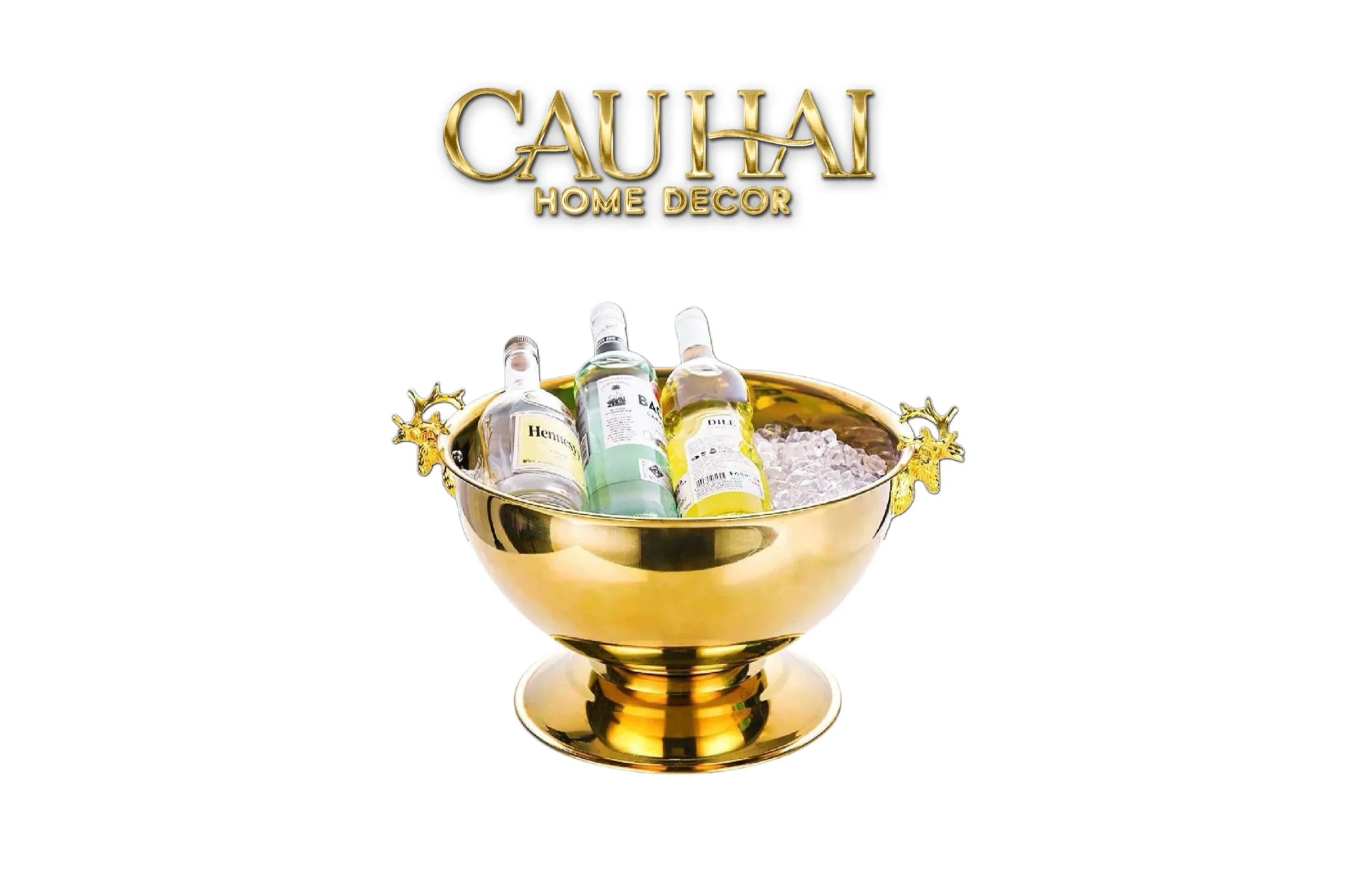 Maison Couture - Xô Đá Ướp Lạnh Grande Golden Elk Ice Bucket 10L 39x47x32-CẬU HAI HOME DECOR