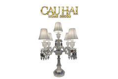 Maison Cristalleries Couture - Đèn Pha Lê 5 Đỉnh Candelabre Couronne Zénith En Classique Lamp H72-CẬU HAI HOME DECOR