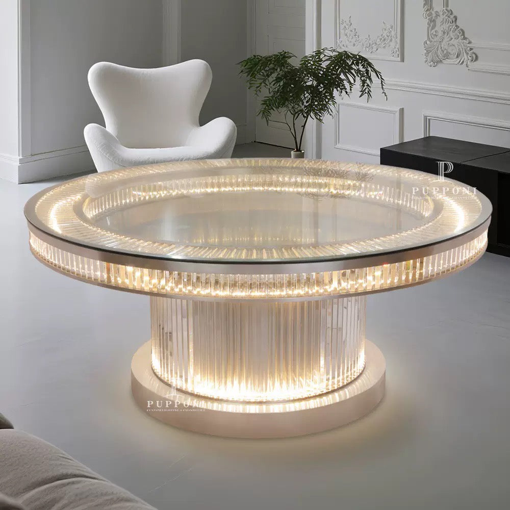 Maison Cristalleries Couture - Đĩa Pha Lê 2 Tầng Lumière Couronne Étagère 2 Niveaux 34x37-CẬU HAI HOME DECOR