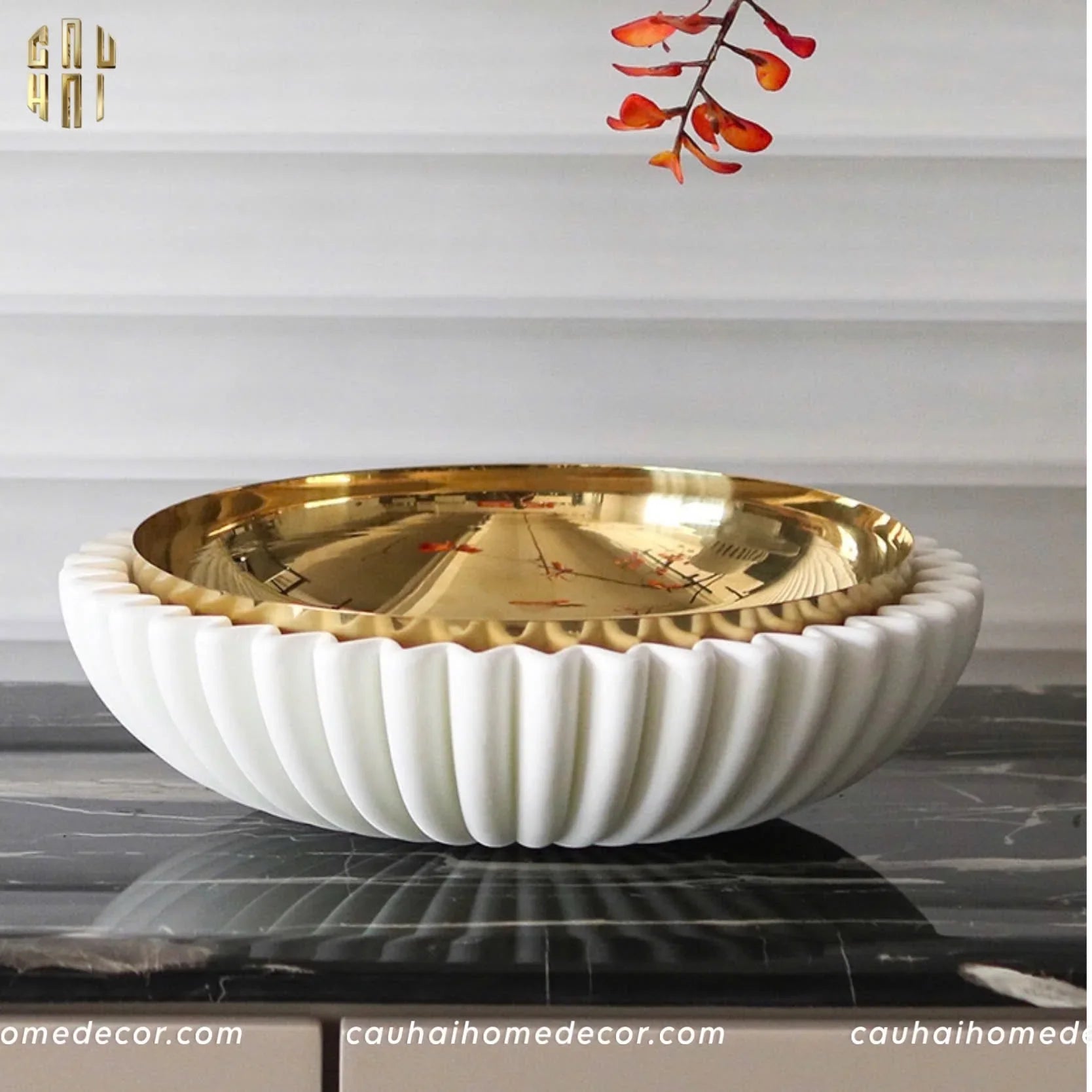 MAISON DE LUXE - ĐĨA TRÁI CÂY AURA SS25-CẬU HAI HOME DECOR