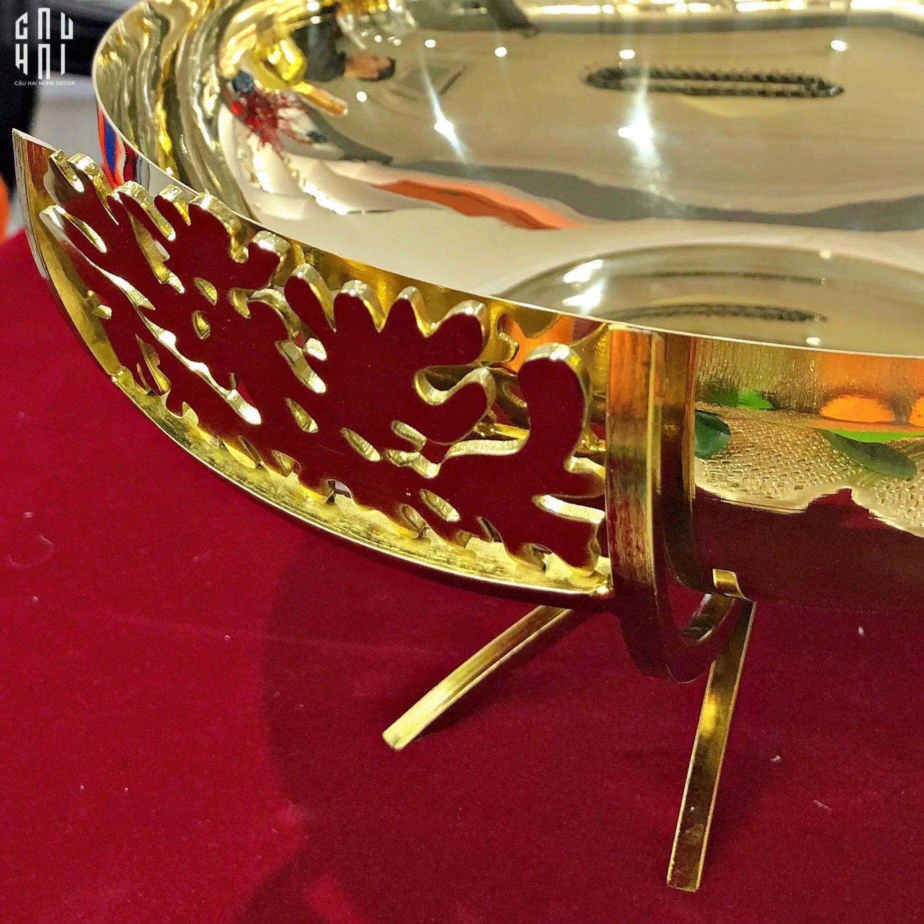 MAISON DE LUXE - ĐĨA TRÁI CÂY GOLDEN ERA SS25-CẬU HAI HOME DECOR