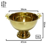 MAISON DE LUXE - GIANT GOLDEN ELK ICE BUCKET 10L SS25-CẬU HAI HOME DECOR