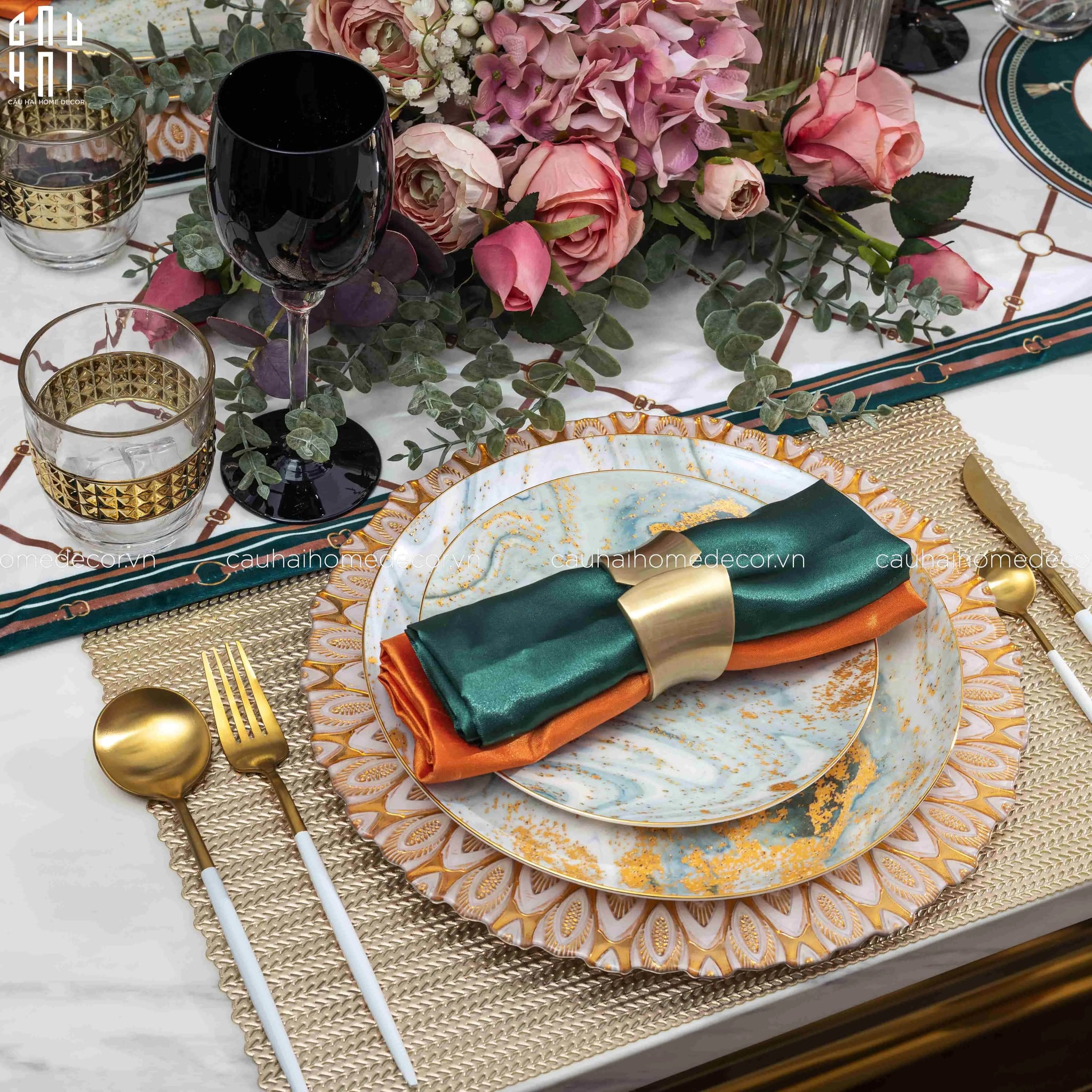 MAISON DE LUXE - NAPKIN SET IRIS SS22-CẬU HAI HOME DECOR