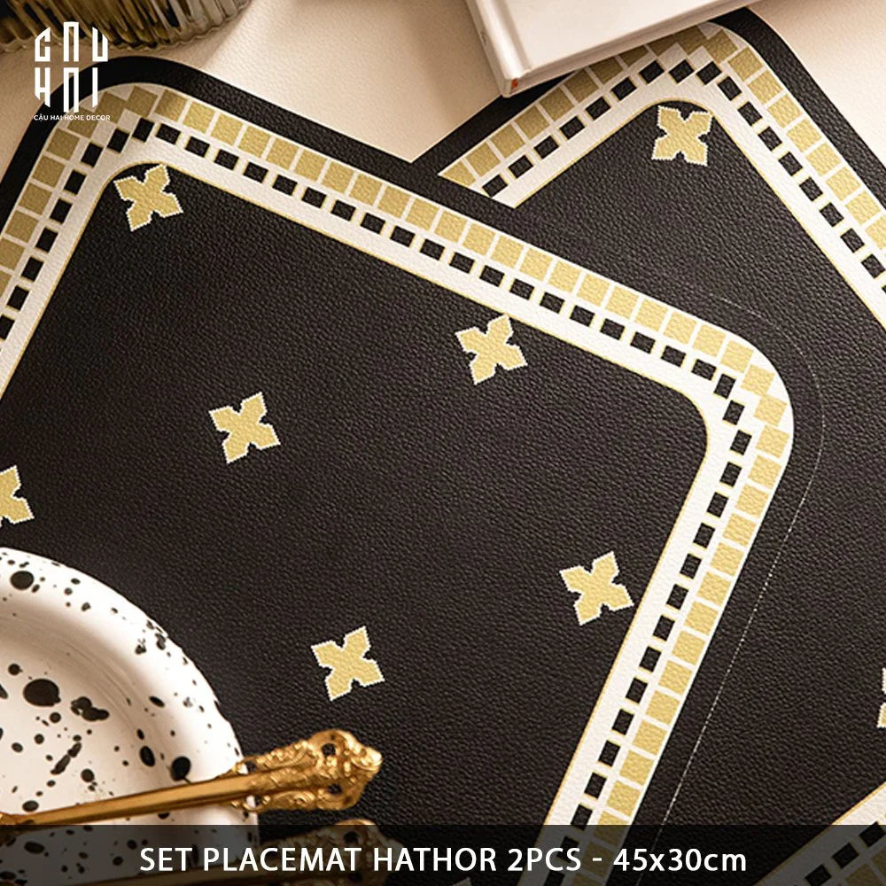 MAISON DE LUXE - SET 2 PLACEMAT HATHOR SS25-CẬU HAI HOME DECOR