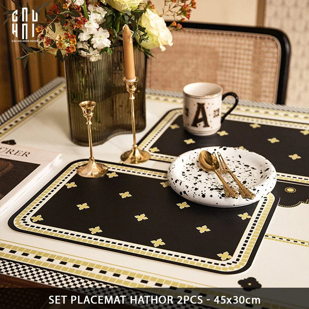 MAISON DE LUXE - SET 2 PLACEMAT HATHOR SS25-CẬU HAI HOME DECOR