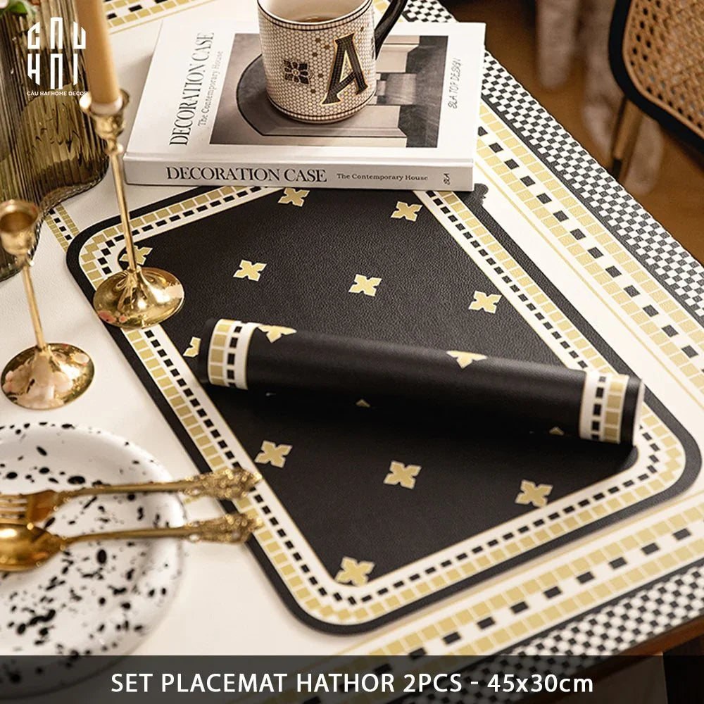 MAISON DE LUXE - SET 2 PLACEMAT HATHOR SS25-CẬU HAI HOME DECOR