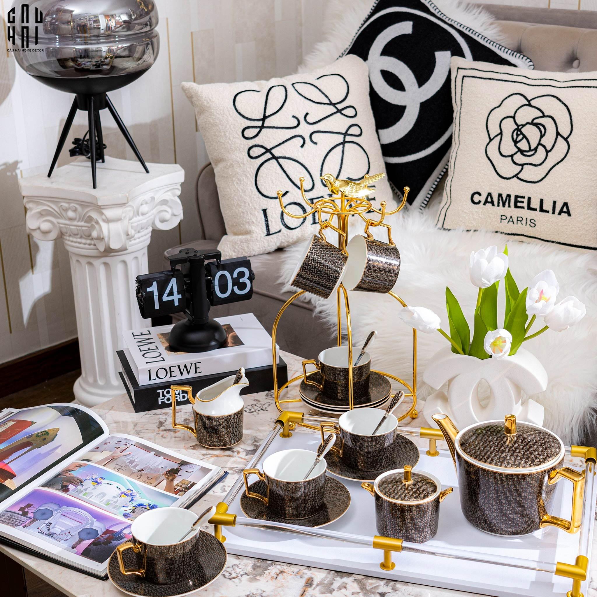 MAISON DE LUXE - SET BÌNH TRÀ MEGGIE SS25-CẬU HAI HOME DECOR