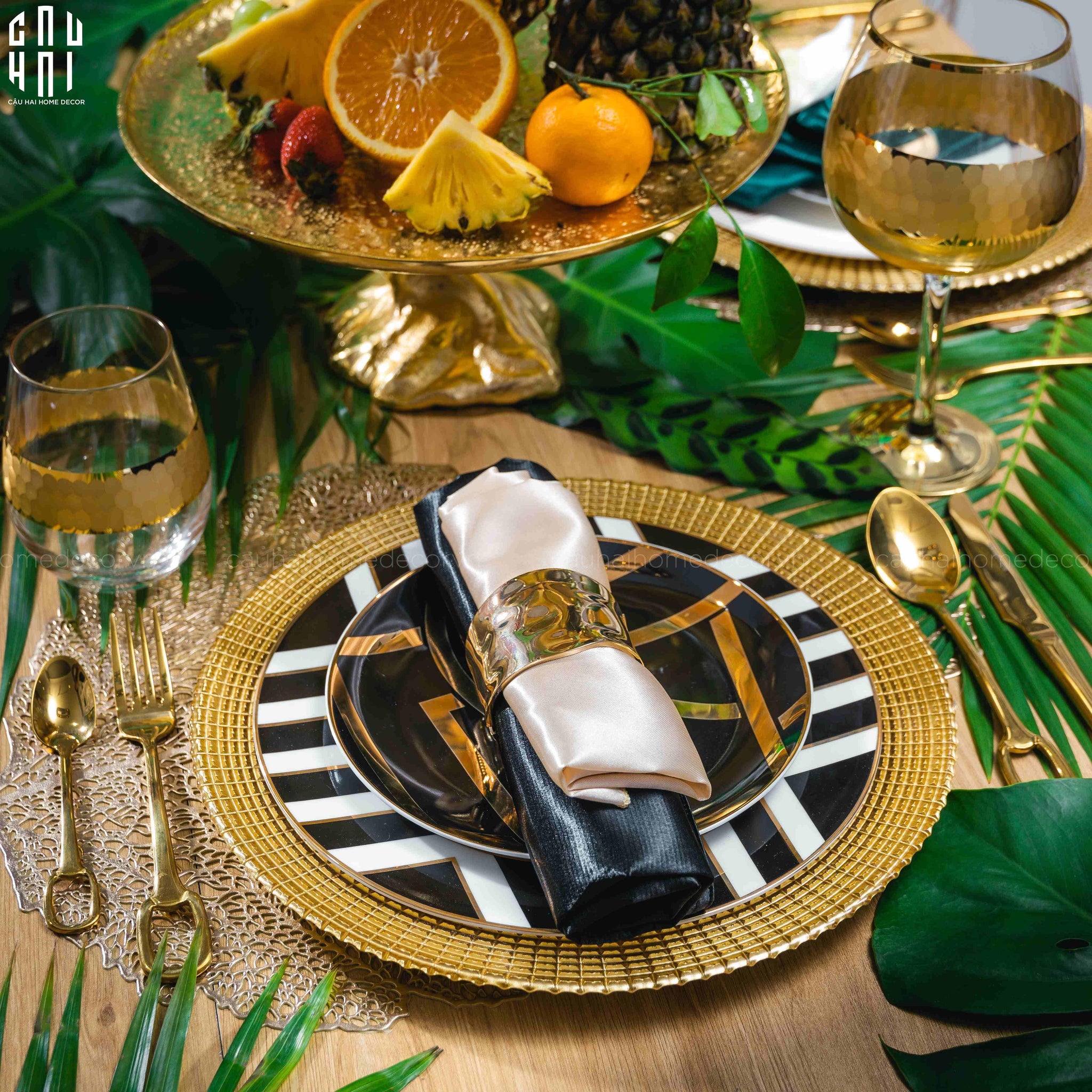 MAISON DE LUXE - SET KHĂN ĂN - SET NAPKIN ENIGMA SS22-CẬU HAI HOME DECOR