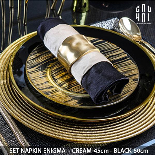 MAISON DE LUXE - SET KHĂN ĂN - SET NAPKIN ENIGMA SS22-CẬU HAI HOME DECOR
