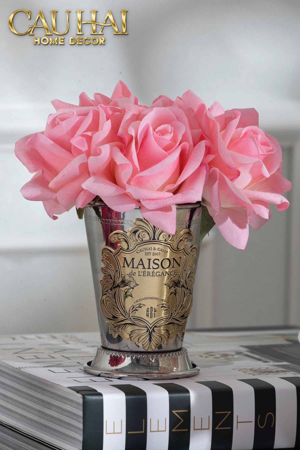 Maison Du Rose - Lọ Hoa Hồng Chalice Élégance Home Fragrance H15-BÌNH HOA-CẬU HAI HOME DECOR