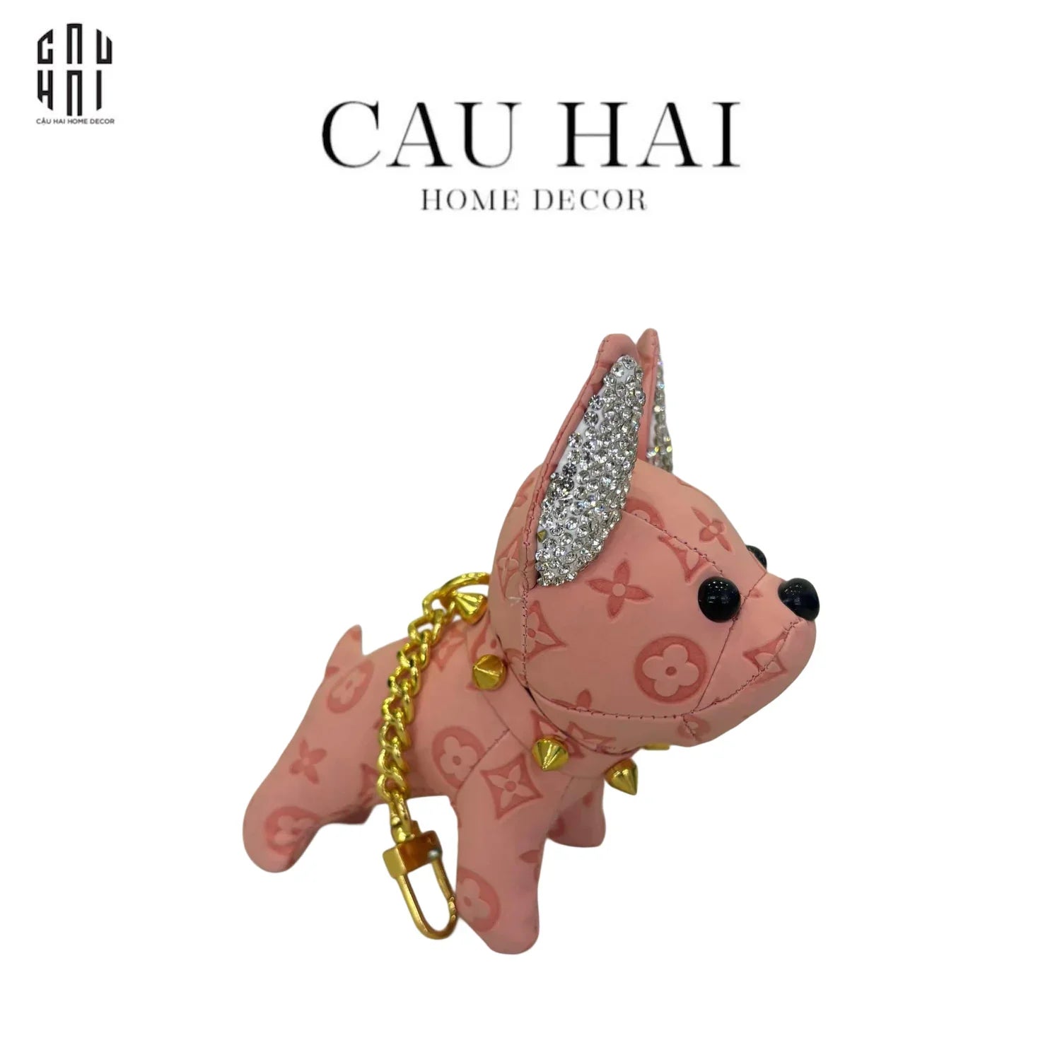 MÓC KHOÁ - CHARM LOUIS FRENCH BULLDOG - LIGHT PINK-CẬU HAI HOME DECOR