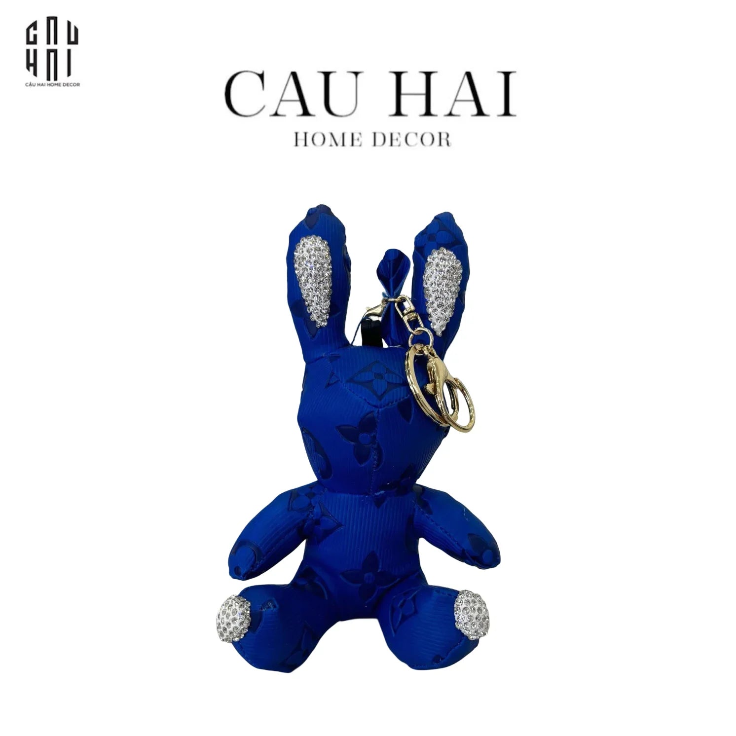 MÓC KHOÁ - CHARM LOUIS LUCKY BUNNY & DIAMOND - DEEP SEA-CẬU HAI HOME DECOR