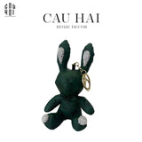 MÓC KHOÁ - CHARM LOUIS LUCKY BUNNY & DIAMOND - MID NIGHT-CẬU HAI HOME DECOR