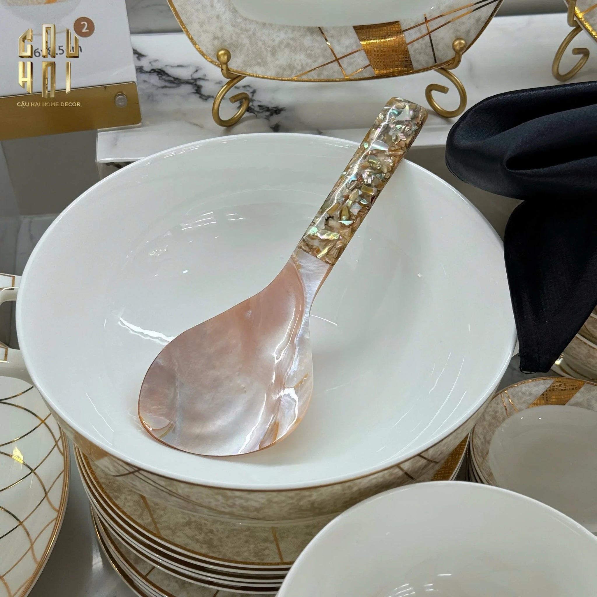 MUỖNG CƠM GLOWING PEARL-CẬU HAI HOME DECOR