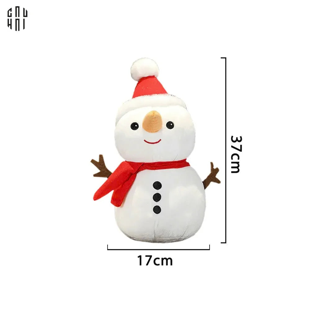Người Tuyết - Lovely White Snow Man With Stick-CẬU HAI HOME DECOR