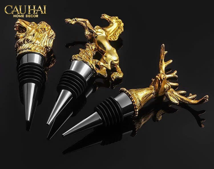 Nút Đậy - Golden Stallion Wine Stopper Privilege Collection - CẬU HAI HOME DECOR