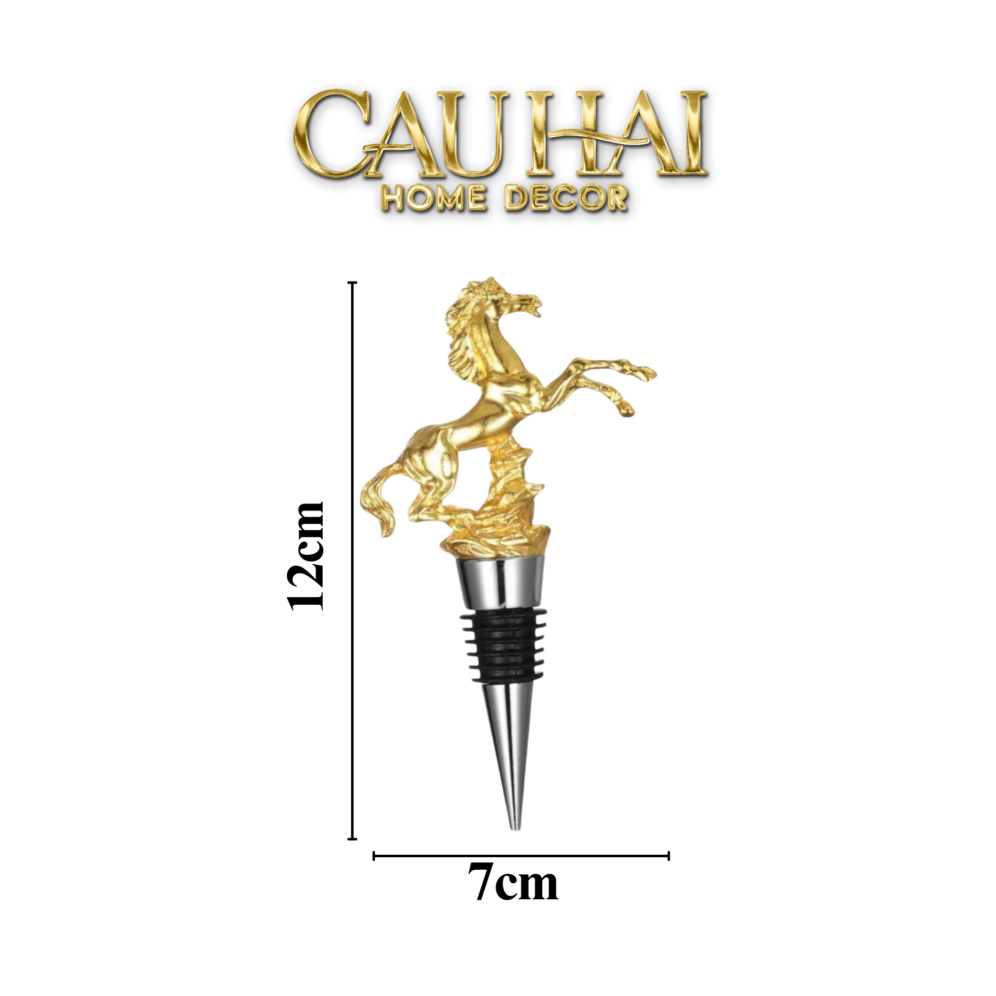 Nút Đậy - Golden Stallion Wine Stopper Privilege Collection - CẬU HAI HOME DECOR