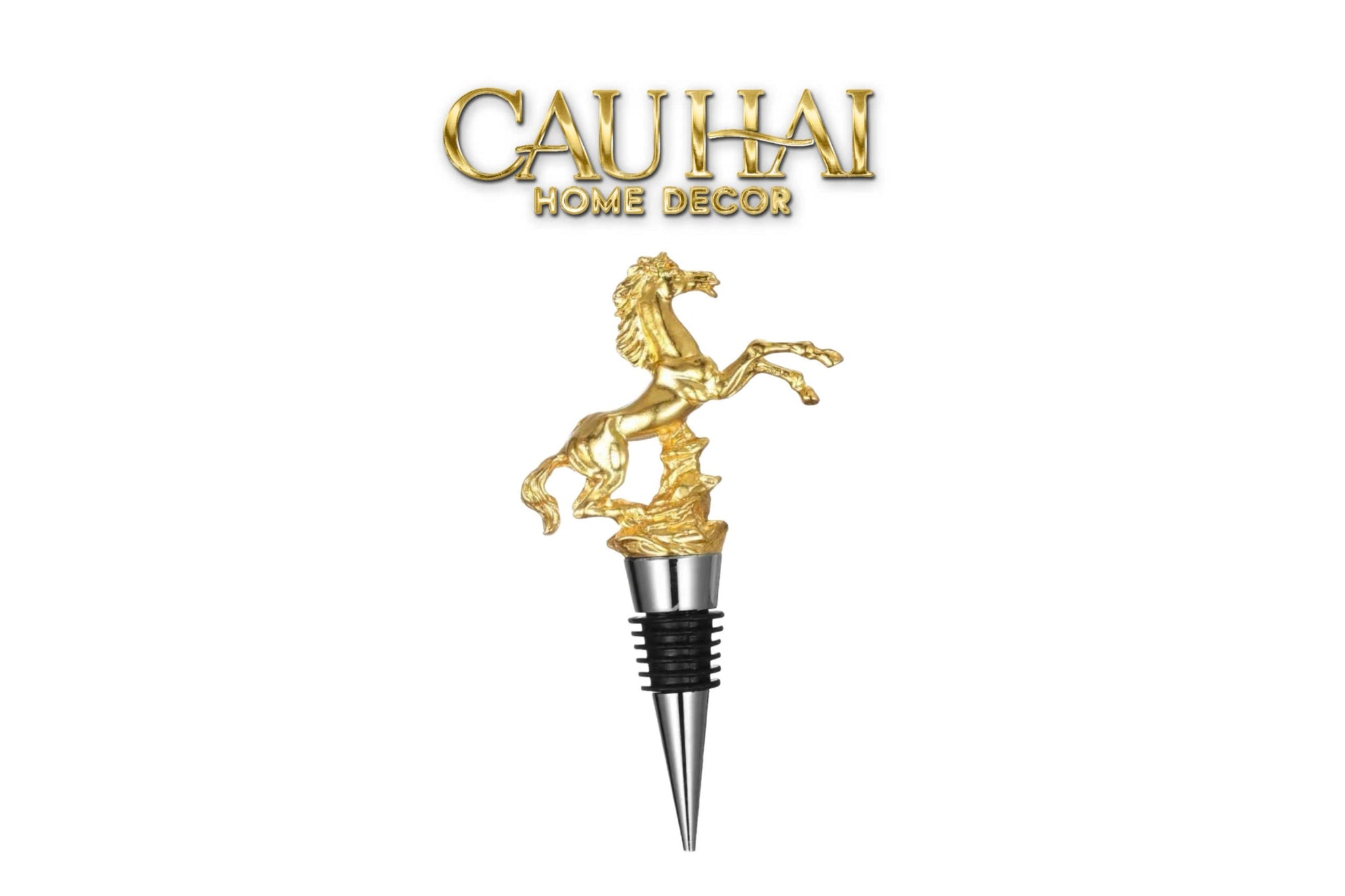 Nút Đậy - Golden Stallion Wine Stopper Privilege Collection - CẬU HAI HOME DECOR