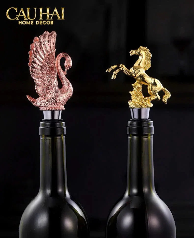 Nút Đậy - Golden Stallion Wine Stopper Privilege Collection-CẬU HAI HOME DECOR