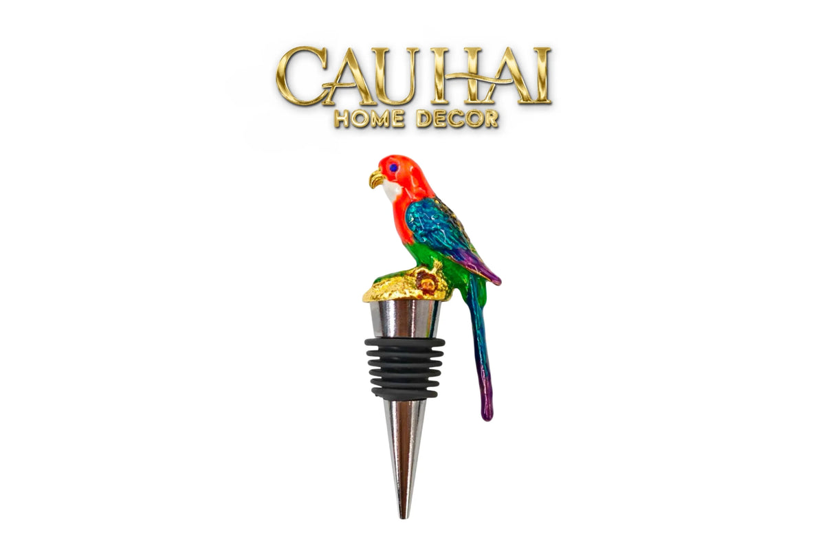 Nút Đậy - Parrot Wine Stopper Privilege Collection-PHỤ KIỆN BAR-Đối tác tại Trung Quốc theo từng đơn đặt hàng-CẬU HAI HOME DECOR