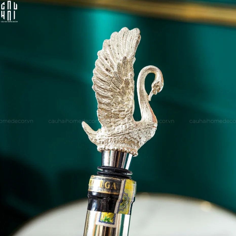 NÚT GIỮ VANG - SWAN WINE LID SS25-CẬU HAI HOME DECOR