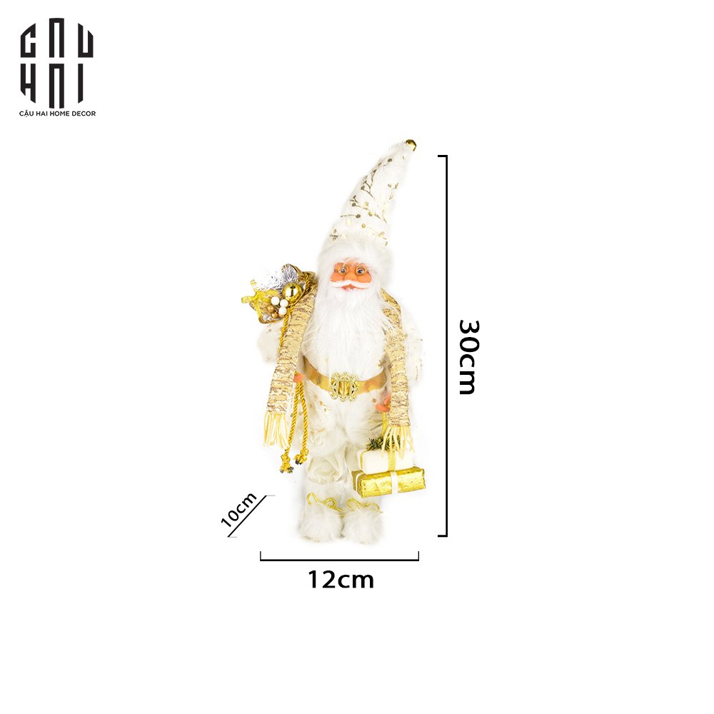 ÔNG GIÀ NOEL - WHITE SANTA CLAUS SIZE S-CẬU HAI HOME DECOR